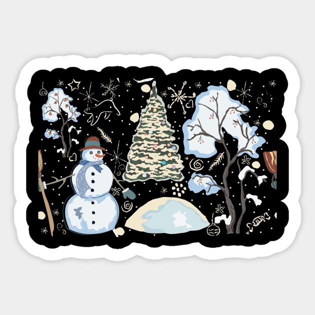 Snowman Sticker by Countryside